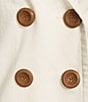 Color:Ivory - Image 4 - Double Breasted Coordinating Denim Blazer