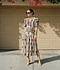A Loves A Embroidered V Neck Short Bubble Sleeve Woven Coordinating Blouse - Image 5