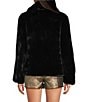 A Loves A Faux Fur V-Neck Long Sleeve Short Jacket - Image 2