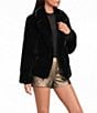 A Loves A Faux Fur V-Neck Long Sleeve Short Jacket - Image 4