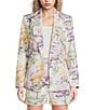 A Loves A Floral Landscape Double Breasted Coordinating Tapestry Blazer - Image 1