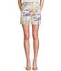 A Loves A Floral Landscape High Rise Coordinating Tapestry Shorts - Image 1