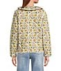 A Loves A Floral Printed Collared Scoop Neck Long Sleeve Reversible Quilted Jacket - Image 4