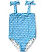 A Loves A Girls Reversible Bandeau One-Piece Swimsuit - Image 1