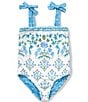 A Loves A Girls Reversible Bandeau One-Piece Swimsuit - Image 1
