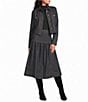 A Loves A High Rise A-Line Coordinating Denim Midi Skirt - Image 3