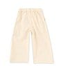 Color:Oat - Image 2 - Little Girls 2T-6X Linen Trouser Pants
