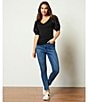 Color:Med Wash - Image 5 - Magic Universal Fit High Waisted Skinny Leg Stretch Denim Jeans