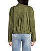 A Loves A Mock Neck Long Sleeve Flap Pocket Jacket - Image 2