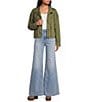 A Loves A Mock Neck Long Sleeve Flap Pocket Jacket - Image 4