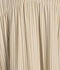 A Loves A Pinstripe Print Button Point Collar 3/4 Blouson Cuff Sleeve Tiered Waistless Midi Shirt Dress, Color:Taupe - Image 3