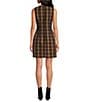A Loves A Plaid Triple Bow Front Scoop Neck Sleeveless A-Line Mini Dress - Image 2
