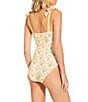 A Loves A Reversible Pretty Posey Bandeau Tie Shoulder One Piece Swimsuit, Color:Pretty Posey - Image 2