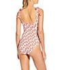 A Loves A Reversible Rio Flower Tie Shoulder Scoop Neck One Piece Swimsuit, Color:Rio Flower - Image 4