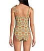 A Loves A Reversible Versailles Floral Bandeau Tie Shoulder One Piece Swimsuit, Color:Versailles Floral - Image 3