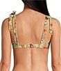 A Loves A Reversible Versailles Floral Wide Tie Shoulder Bandeau Swim Top, Color:Versailles Floral - Image 2