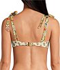 A Loves A Reversible Versailles Floral Wide Tie Shoulder Bandeau Swim Top, Color:Versailles Floral - Image 6