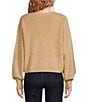 A Loves A Wool Blend Sweater Knit Rhinestone Bow V-Neck Long Sleeve Cardigan, Color:Camel - Image 2