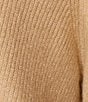 A Loves A Wool Blend Sweater Knit Rhinestone Bow V-Neck Long Sleeve Cardigan, Color:Camel - Image 4