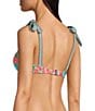 A Loves A Rio Garden Reversible Border Print Tie Shoulder Bandeau Swim Top - Image 2