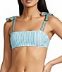 A Loves A Rio Garden Reversible Border Print Tie Shoulder Bandeau Swim Top - Image 4