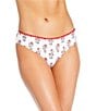 A Loves A Rosebud Reversible High Leg Embroidered Swim Bottom, Color:Rosebud - Image 1