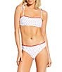 A Loves A Rosebud Reversible High Leg Embroidered Swim Bottom, Color:Rosebud - Image 6