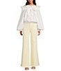 A Loves A Ruffle Off-the-Shoulder Long Balloon Sleeve Bubble Hem Coordinating Top - Image 3
