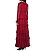 A Loves A Ruffle V-Neck Long Sleeve Lace Tiered Maxi Dress - Image 6