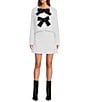 A Loves A Sequin High Rise A-Line Mini Skirt, Color:Winter White - Image 3