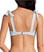 A Loves A Skies The Limit Reversible Border Print Tie Shoulder Bandeau Swim Top - Image 5