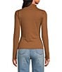 A Loves A Stretch Knit Turtleneck Long Sleeve Tee - Image 2