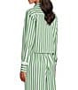 A Loves A Striped Collared Long Sleeve Button Front Woven Coordinating Shirt - Image 4
