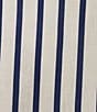 Color:Blue/White - Image 4 - Striped High Rise Button Front Contrast Trim Tiered Maxi Skirt