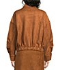 A Loves A Suede Mock Neck Long Sleeve Bomber Jacket - Image 2
