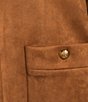 A Loves A Suede Mock Neck Long Sleeve Bomber Jacket - Image 4