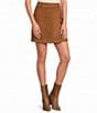 A Loves A Suede Wrap Mini Skirt - Image 1