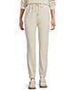 A Loves A Waffle Knit High Rise Full Length Coordinating Jogger Sweatpants, Color:Ivory - Image 2