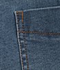 Color:Vintage Wash - Image 4 - Wide Leg High Rise Slash Pocket Vintage Wash Jeans