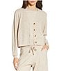 A Loves A Wool Blend V-Neck Long Sleeve Button Front Coordinating Cardigan, Color:Heather Oat - Image 1
