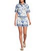 A Loves A Woven Printed Mid Rise Coordinating Shorts - Image 3