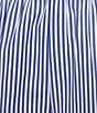 A Loves A Woven Ric Rac Trim Stripe Pull On Coordinating Shorts, Color:Blue/White - Image 4