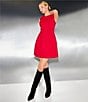 A Loves A Woven Round Neck Sleeveless Bow Front A-Line Mini Dress - Image 6