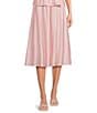A.Ren Aurelia Coordinating Woven Pull-On Midi Skirt - Image 1