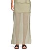 A.Ren Camille Half Sheer Coordinating Midi Skirt - Image 1