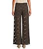 A.Ren Chantilly Lace Flared Leg Pull-On Pants - Image 2