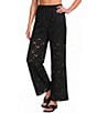 A.Ren Chantilly Lace Flared Leg Pull-On Pants - Image 1