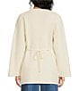 A.Ren Olive V-Neck Long Sleeve Button Front Sweater Knit Cardigan Top - Image 2