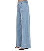 A.Ren Sainte Coordinating Denim Wide Leg Flared Back Zip Pants - Image 2