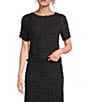 A.Ren Sorrel Chiffon Round Neck Short Sleeve Coordinating Top - Image 1